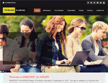 Tablet Screenshot of msreddyacademy.com